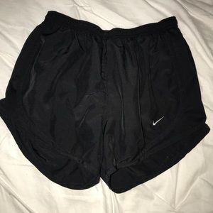 All black classic nike shorts